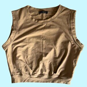 Arrive Guide Beige Workout Sleeveless Top